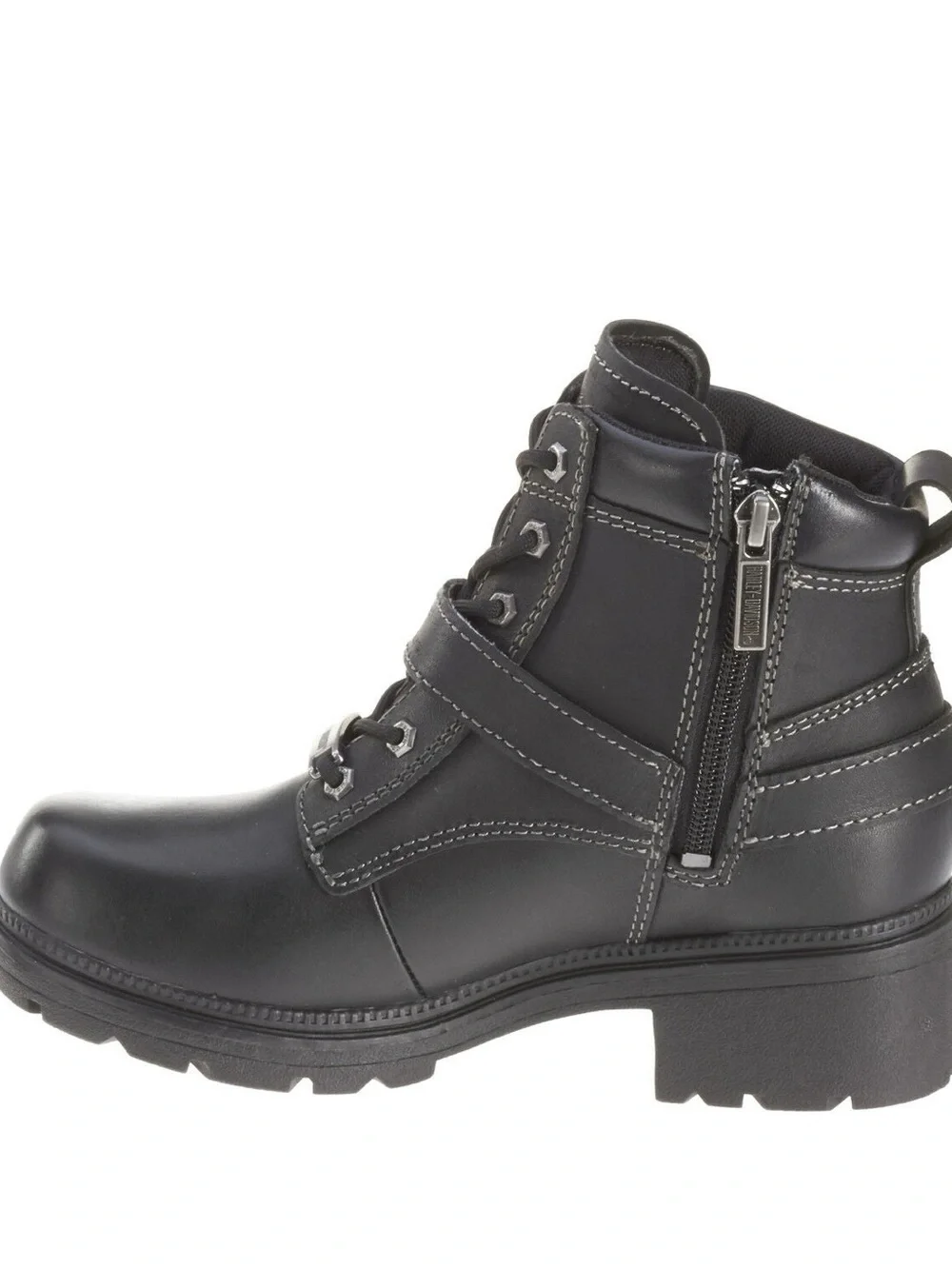 Harley Davidson Women's Tegan Lace Moto Boots - Round Toe